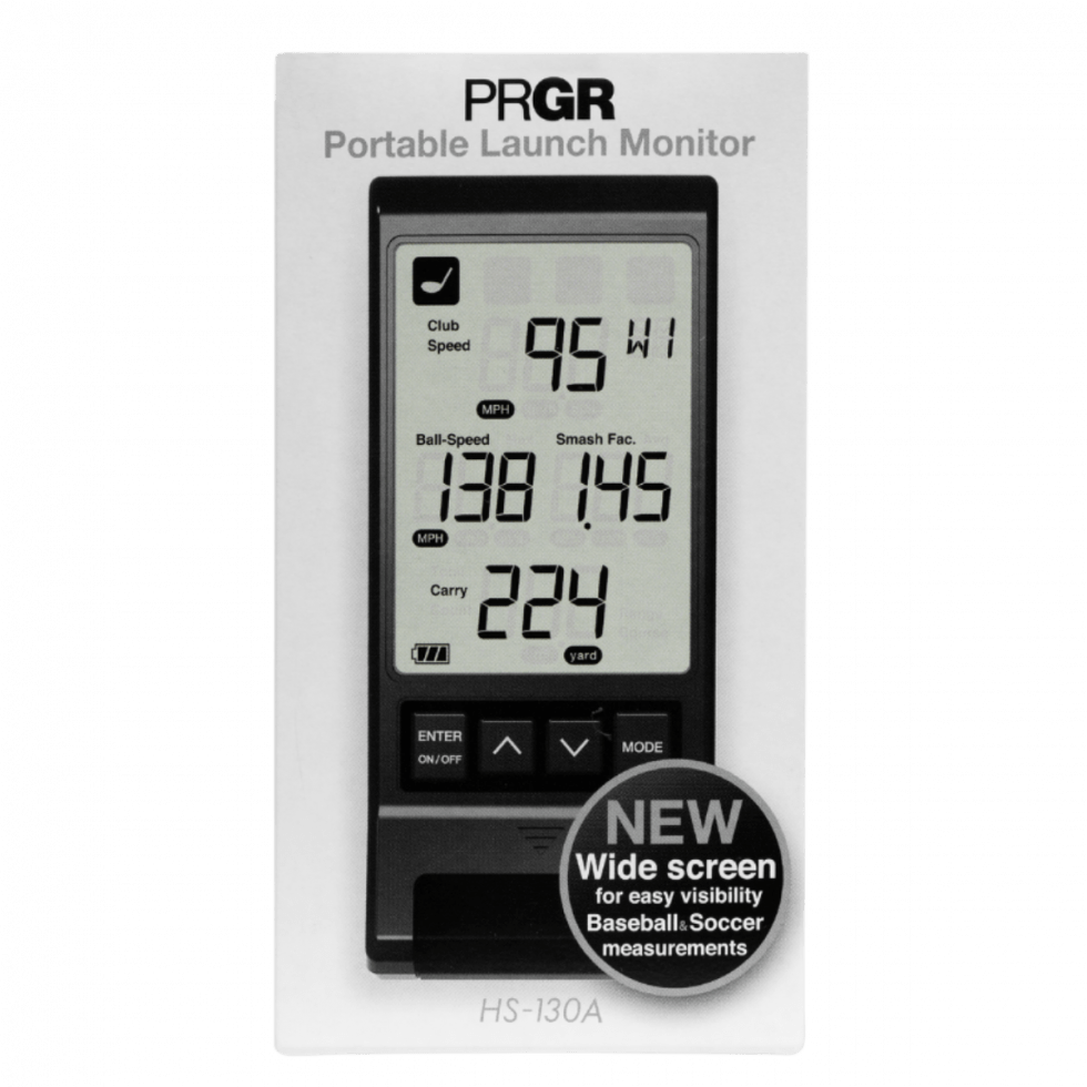 2021 PRGR Launch Monitor Black & Portable The Force Pedal
